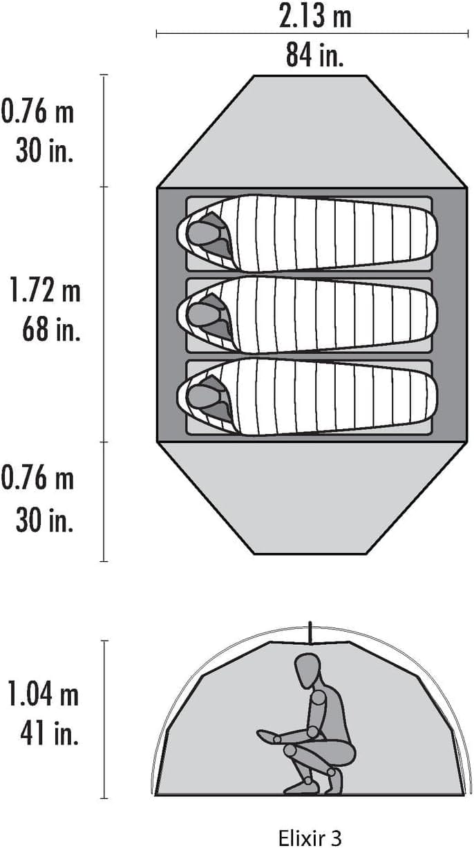 MSR Elixir 1 V2 Rucksack Tent for 1 Person