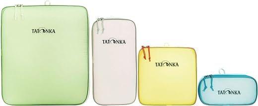 Packwürfel Tatonka SQZY Pouch ( 1.5L // 3L // 3.5L oder 5L) - Ultraleichte Packtasche mit Reißverschluss und Klappdeckel - Ideal zum Sortieren des Reisegepäcks