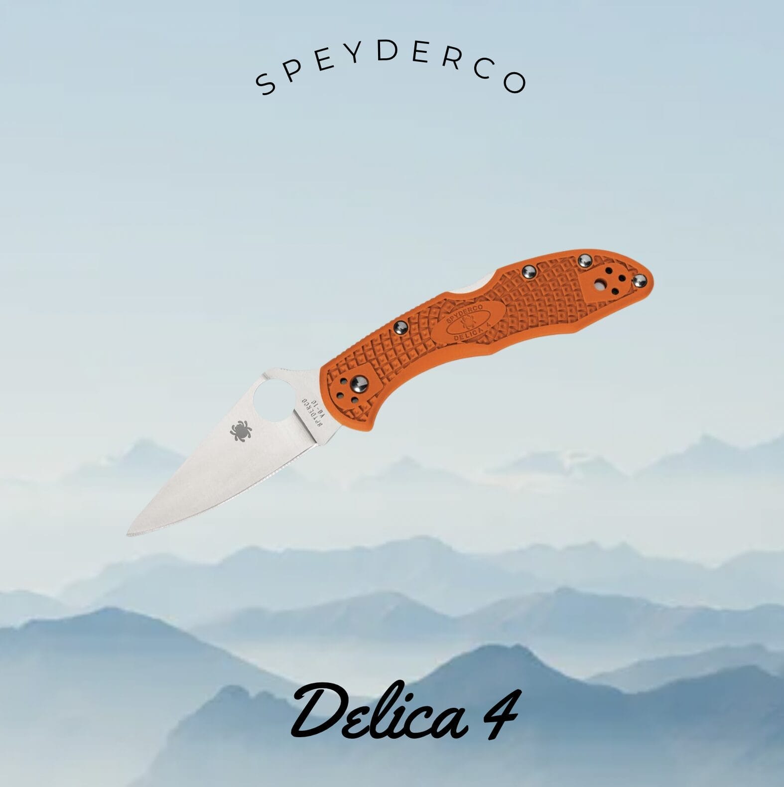 Spyderco Messer Delica FRN Orange