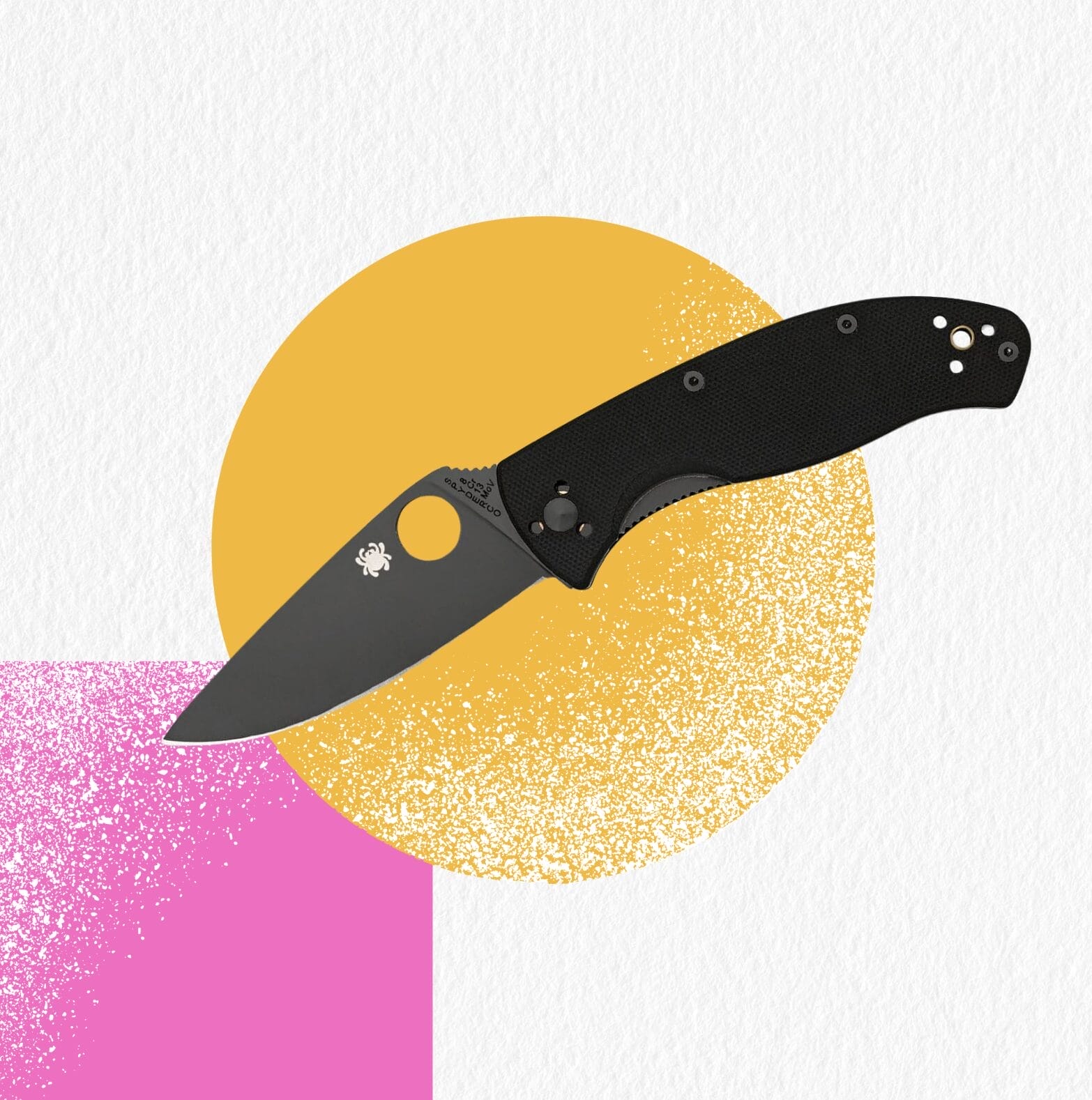 Spyderco Men's Knive Tenacious sort 8,6 cm Messer, Schwarz, STANDARD EU